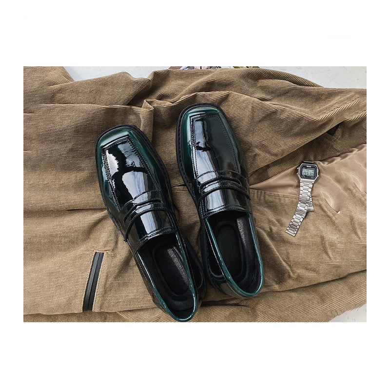 Men'S Shoes, Low-Top, Thick-Soled, Personality Trend, All-Match Spring New Breathable Footwear Korean Casual Leather Shoes For Men