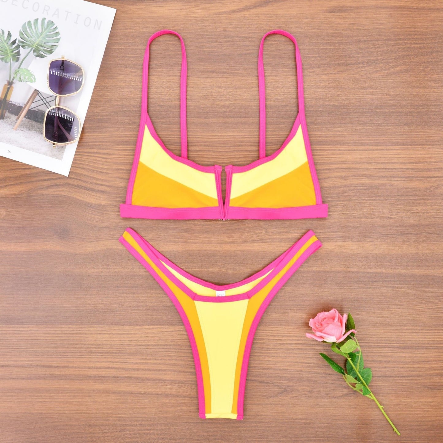Split Swimsuit European And American Bikini Sexy Hot Selling Amazon Swimsuit Bikini