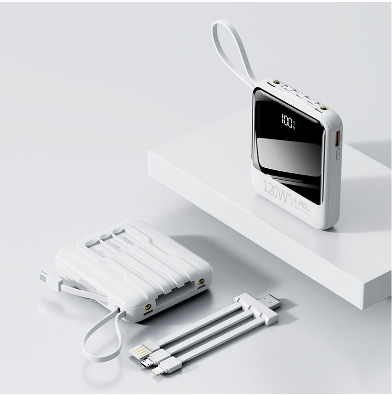 Power Bank Mini Compact Portable Mirror Fast Charging Large Capacity Mobile Power Supply