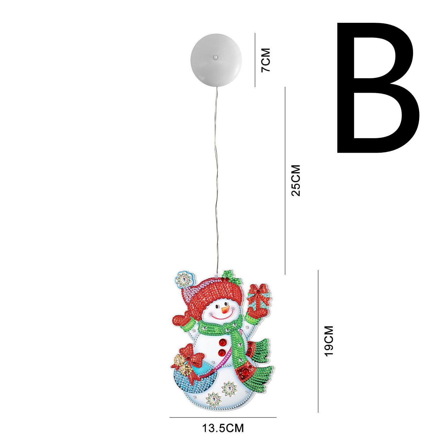 LED Showcase Glass Window Party Decoration Lights With Suction Cups