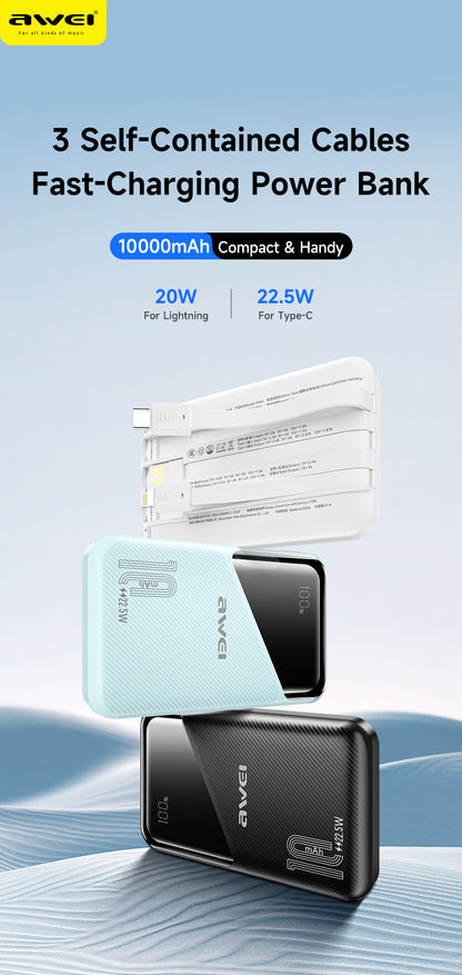 AWEI 22.5W Power Bank P64K