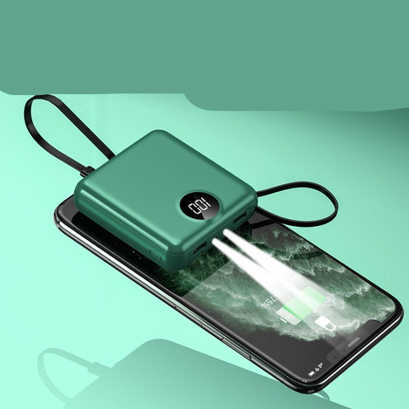 The mini Charger comes with its own cable