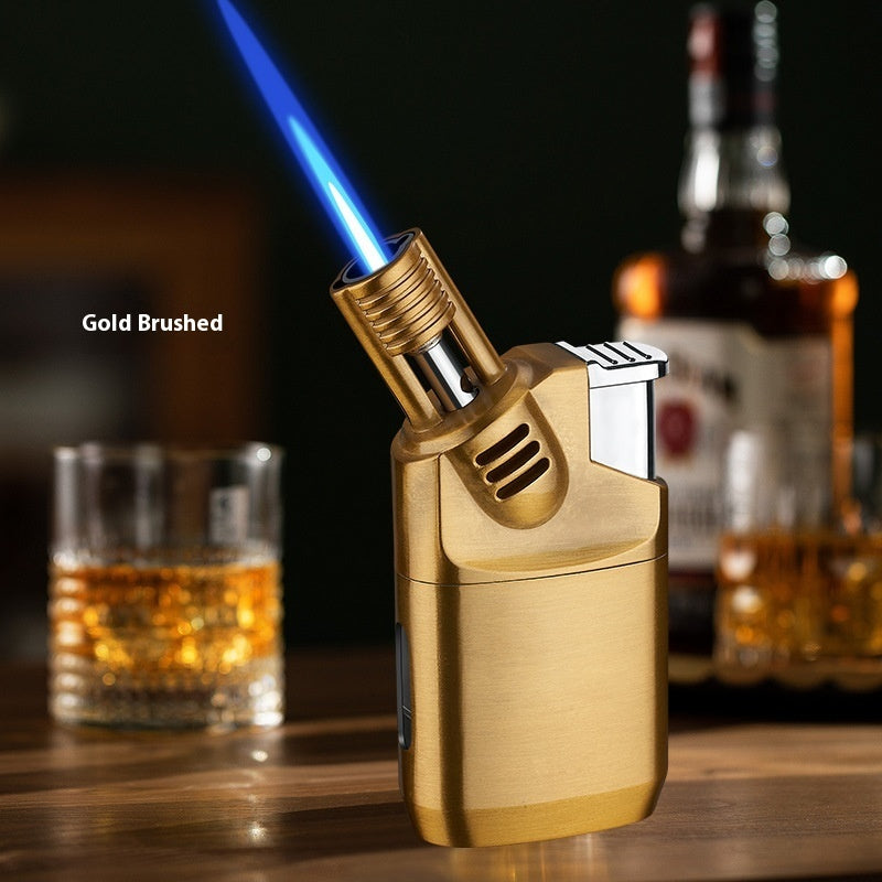 Elbow Transparent Gas Bin Direct Punch Gas Lighters