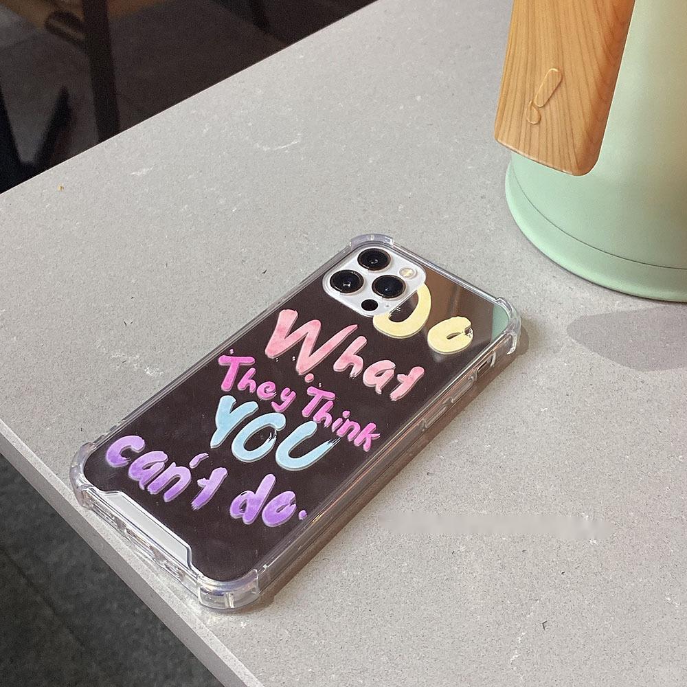 Japan And South Korea I Mirror Letter Mobile Phone Case Ideas