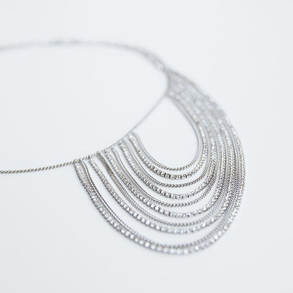 Fashionable Geometric Crystal Inlaid Personalized Pendant Jewelry