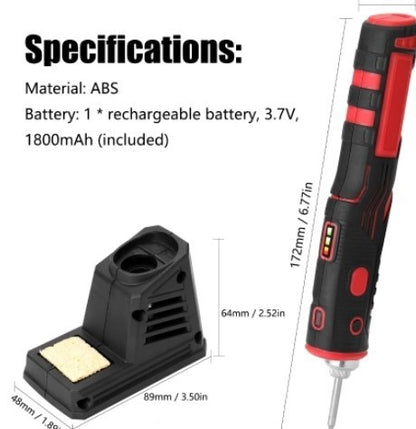 Cordless Electric Solder Iron Charging Soldering