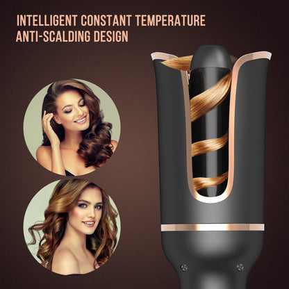 Black Automatic Spiral Electric Curling Iron
