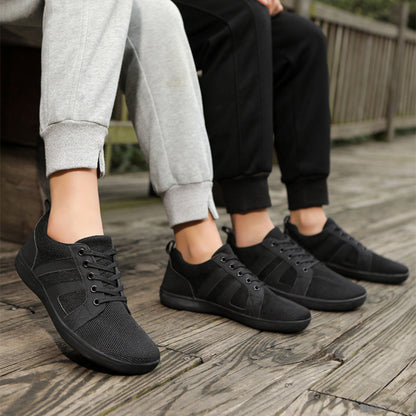 Couple Breathable Lace-up Mesh Shoes Casual Walking Sneakers Men Non-slip Running Sports Shoes Women