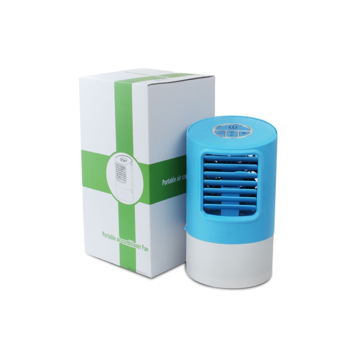 Humidifying desktop air conditioner fan