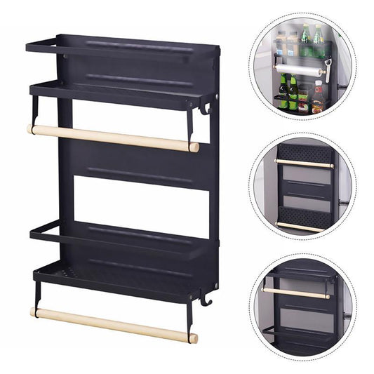 Kitchen storage refrigerator rack