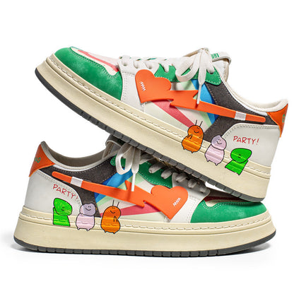 Sneakers Fashion Outdoor Casual Shoes Trendy Lace Up