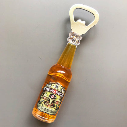 Beer Bottle Opener Refrigerator Magnet Wine Bottle Refrigerator Magnetic Wine Screwdriver Magnet