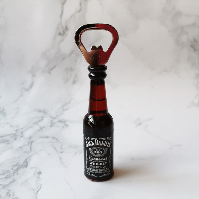 Beer Bottle Opener Refrigerator Magnet Wine Bottle Refrigerator Magnetic Wine Screwdriver Magnet