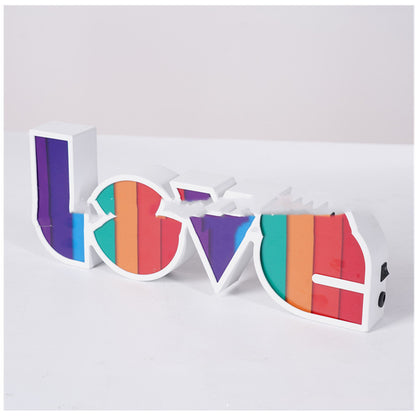 LOVE Colorful LED Letter Light Night Light