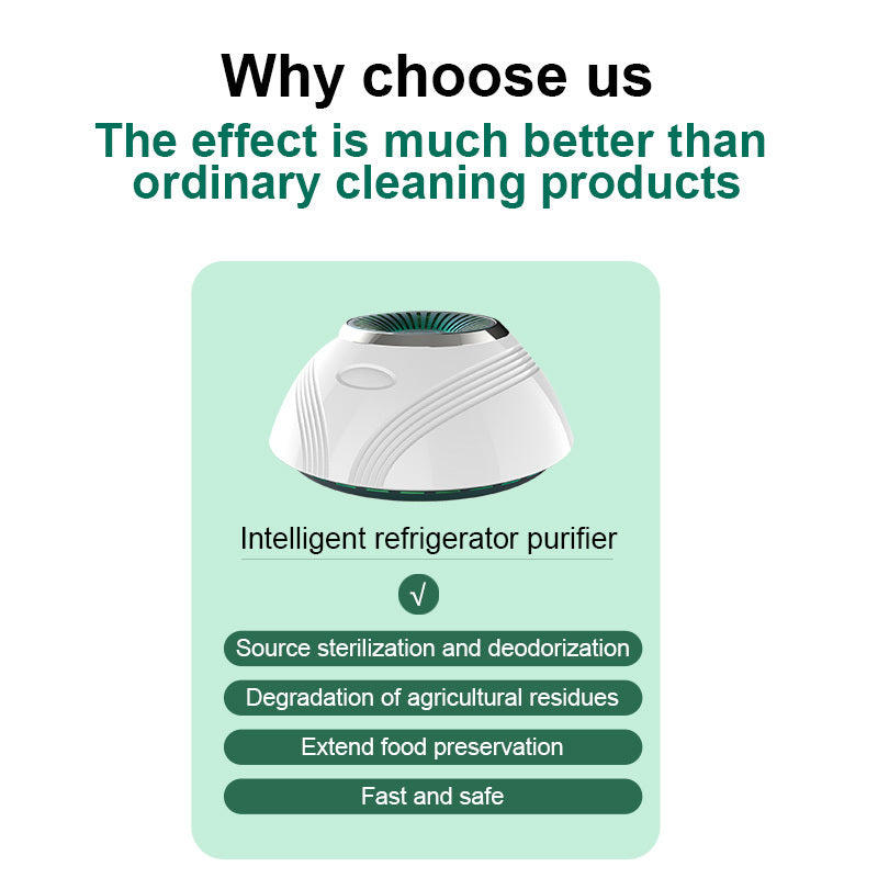 Refrigerator Deodorizer Air Purifier Household Ozone Sterilization Deodorization Box Artifact