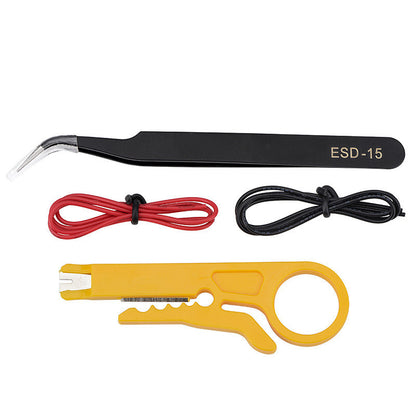 Gold Porcelain Electric Soldering Iron Set