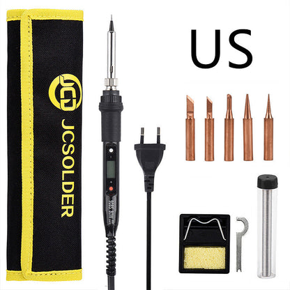 Gold Porcelain Electric Soldering Iron Set