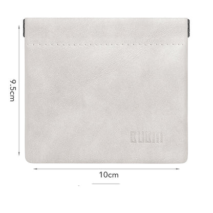 BUBM Portable Stainless Steel Shrapnel Earphone Storage Bag Headphone Accessories memory Card USB Organizer Cable Storage Bag