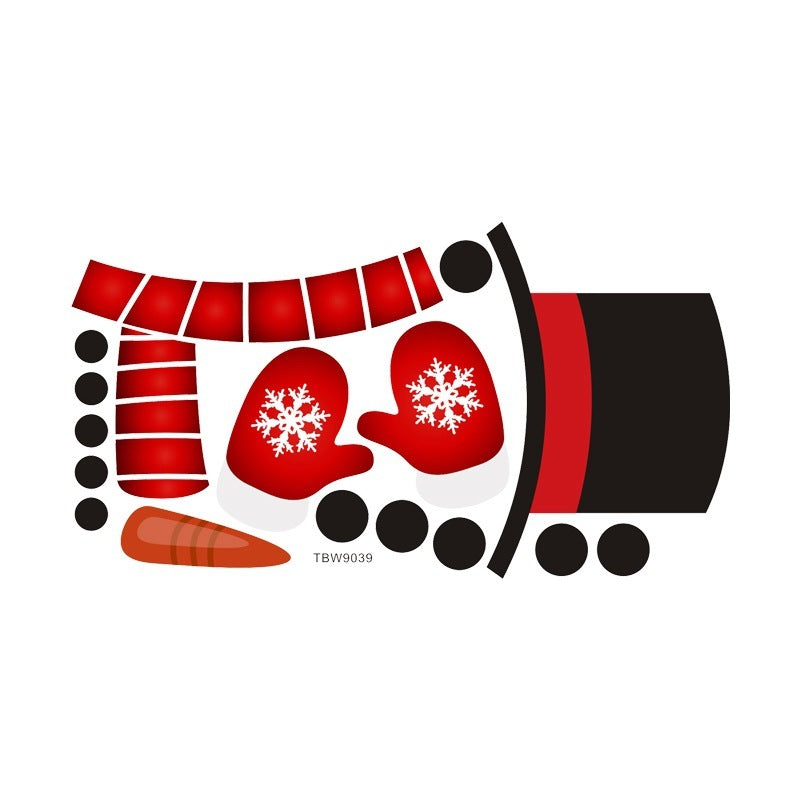 Snowman refrigerator sticker