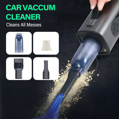 8 In 1 Portable Car Battery Starter with air compressor and wireless vacuum cleaner cleaning car debris