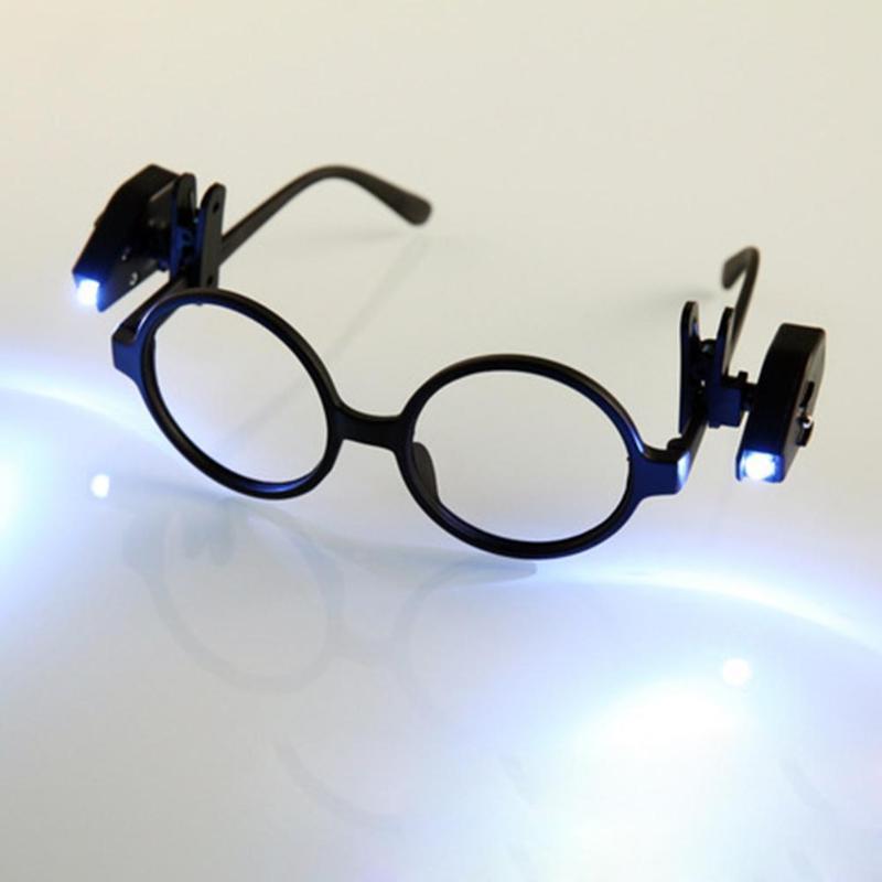 Mini LED Flashlight Glasses Light - Adjustable & Bright