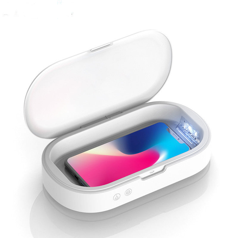 Wireless charger disinfection box