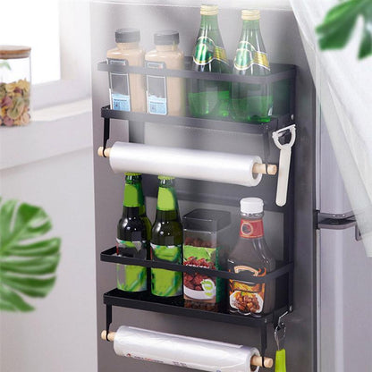 Kitchen storage refrigerator rack