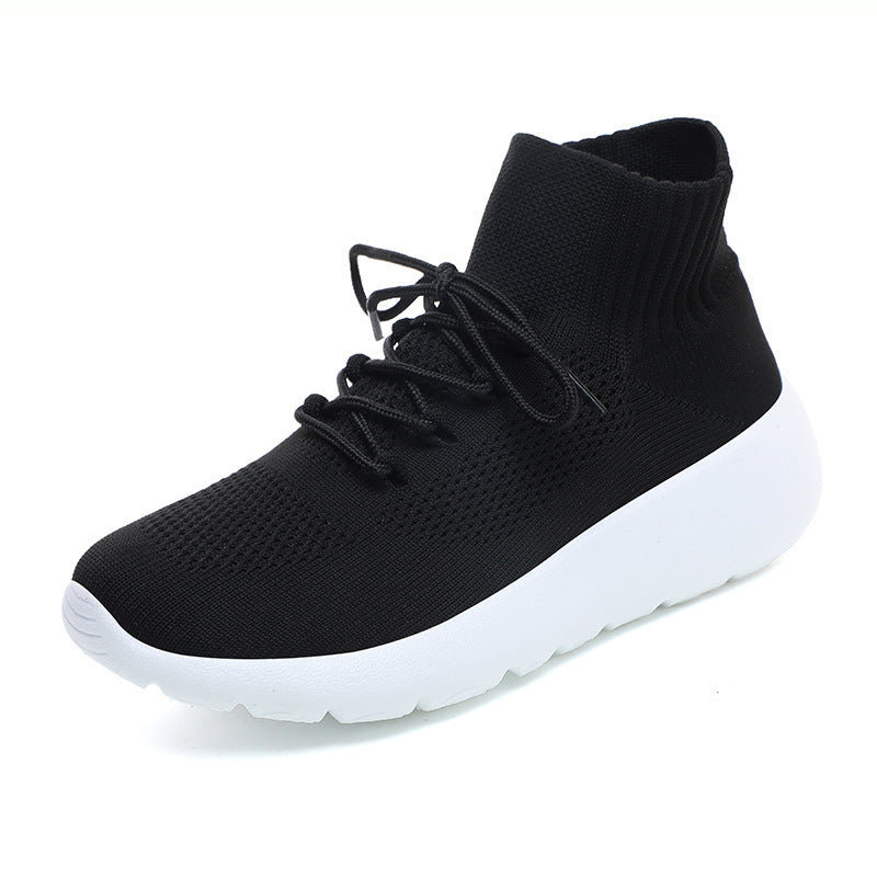 Flyknit Men's Shoes Lightweight Breathable Mesh Casual Sneaker