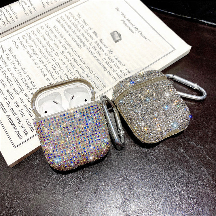 Luxury Rhinestone  Headphone Cover Generation Wireless Bluetooth Silicone Case Thousand Drill Tide