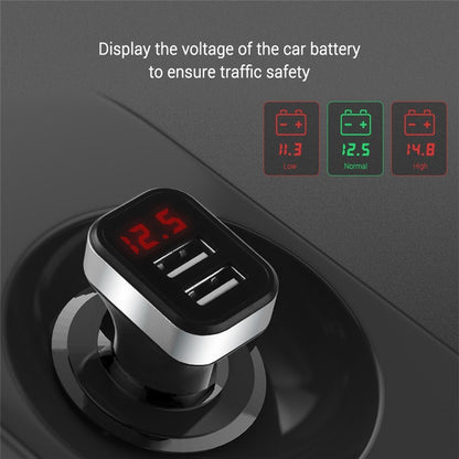 Smart USB Car Charger with LED Screen