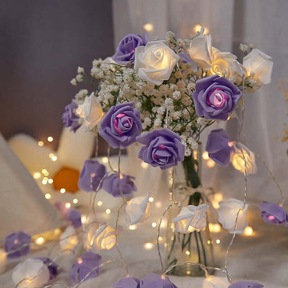 LED Rose Small Colored Lights Indoor - Perfect Holiday Decor