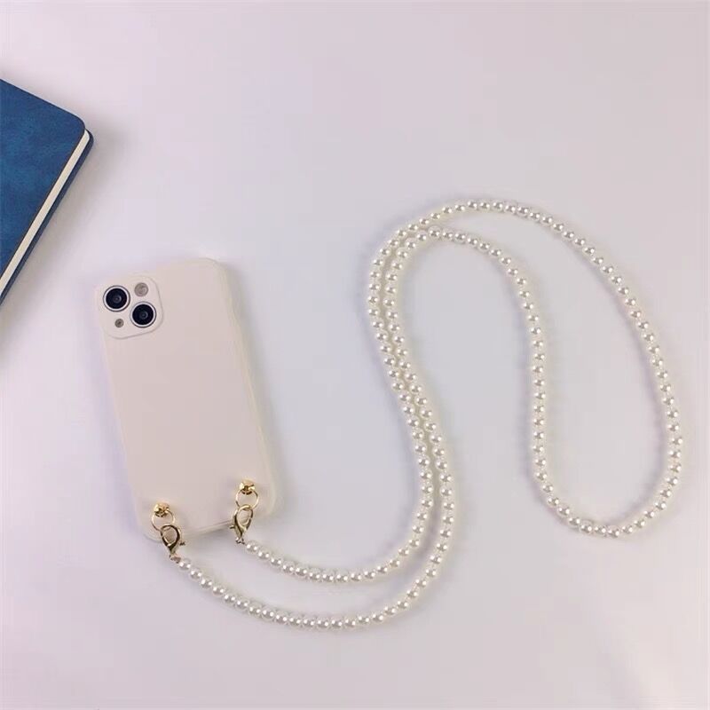 Crossbody Pearl Chain Phone Case I Protective Case