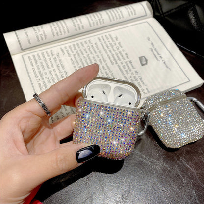 Luxury Rhinestone  Headphone Cover Generation Wireless Bluetooth Silicone Case Thousand Drill Tide