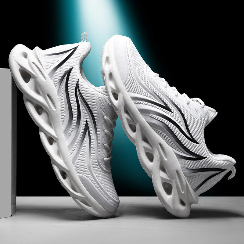 Men's Sports Mesh Shoes Red Coconut Running Shoes High-quality Athietic Sneakers