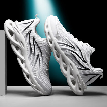 Men's Sports Mesh Shoes Red Coconut Running Shoes High-quality Athietic Sneakers