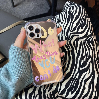 Japan And South Korea I Mirror Letter Mobile Phone Case Ideas