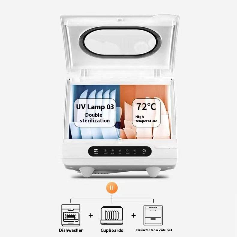 Desktop Dishwasher Household Installation-free Automatic Intelligent Disinfection And Drying