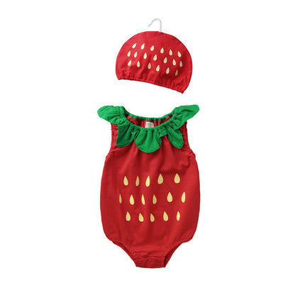 Baby bag fart clothes fruit romper