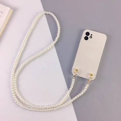 Crossbody Pearl Chain Phone Case I Protective Case