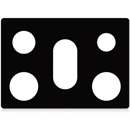 Five-hole Gas Burner Pad for gas stove cleaning, Teflon material, modern simplicity design.