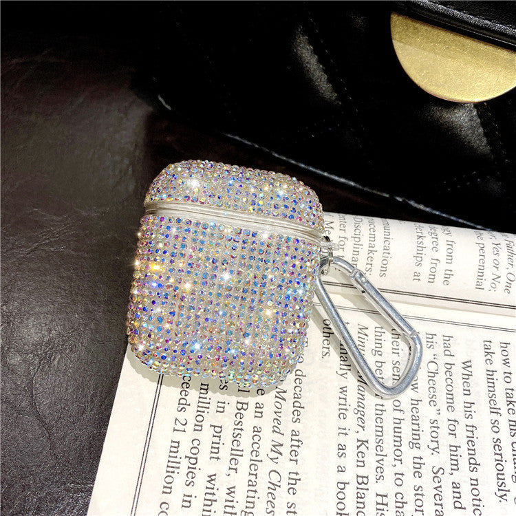 Luxury Rhinestone  Headphone Cover Generation Wireless Bluetooth Silicone Case Thousand Drill Tide
