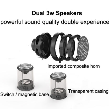 Bluetooth speaker magnetic transparent speaker