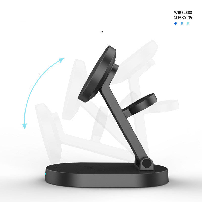 Three-in-one Magnetic Wireless Charger Vertical Stand Foldable
