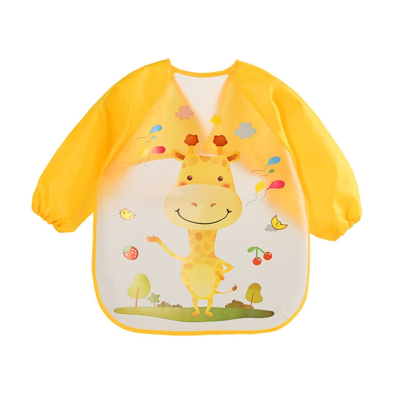 EVA food clothes baby clothes children's long-sleeved anti-dressing clothes baby bib bib