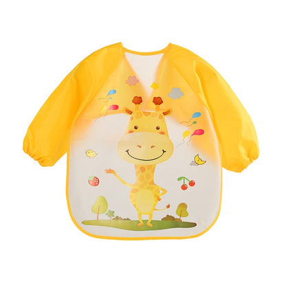 EVA food clothes baby clothes children's long-sleeved anti-dressing clothes baby bib bib