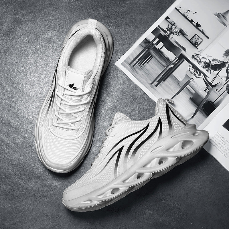 Men's Sports Mesh Shoes Red Coconut Running Shoes High-quality Athietic Sneakers