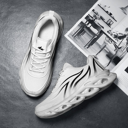 Men's Sports Mesh Shoes Red Coconut Running Shoes High-quality Athietic Sneakers