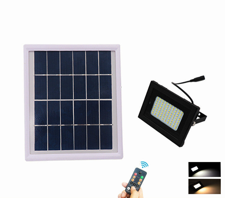 Solar LED Flood Light - IP66 Waterproof Garden Light