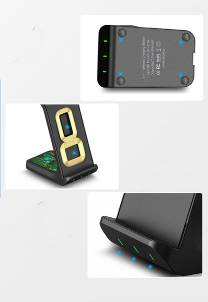 Three In One Magnetic Suction Wireless Charger