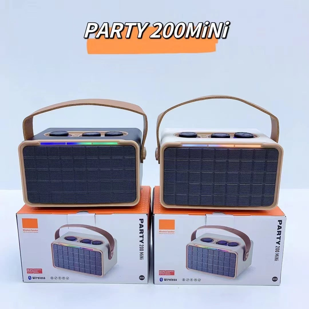Outdoor Bluetooth Speaker RGB Dual Speaker Portable